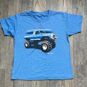 Kids Blue Monster Truck Tee